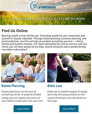 Subscribe to Our Estate Planning Newsletter!